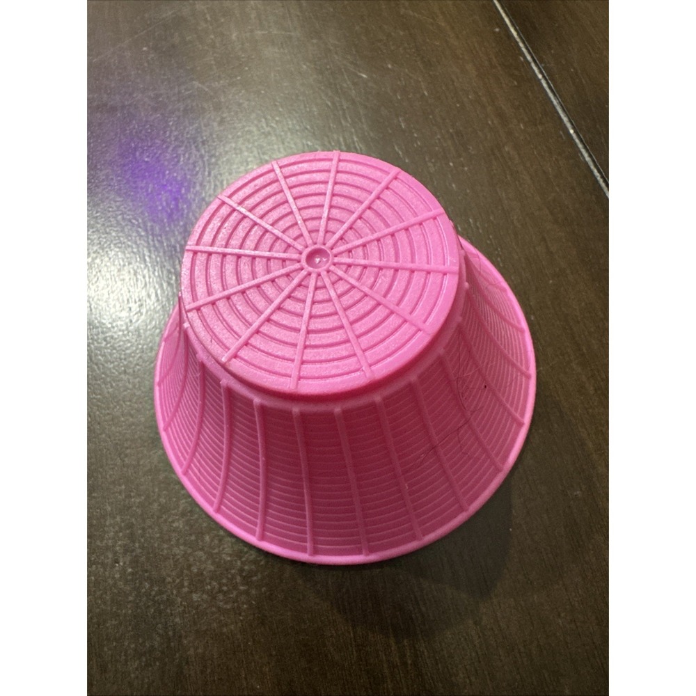 Vintage 1987 ARCO Hong Kong Barbie Patio Party Piece  Wicker Table No Top Pink